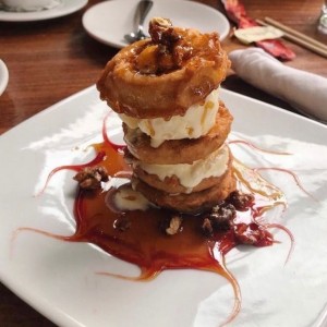Manzana Crispy con helado