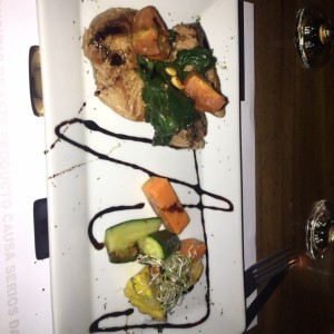 lomito y vegetales