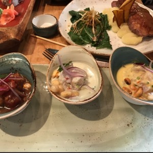 Trio de ceviches