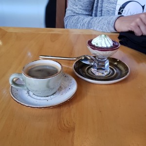 espresso con postre