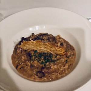 Risotto de hongos shitake & steak