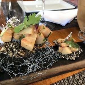 White tuna crispies