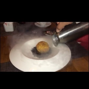 Helado con galleta