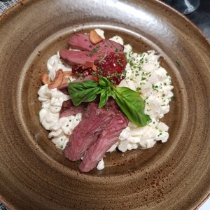 Fusilli rellano con lomito