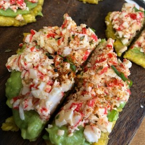 tostaditas de cangrejo