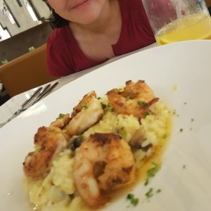 rissotto camarones/hongos