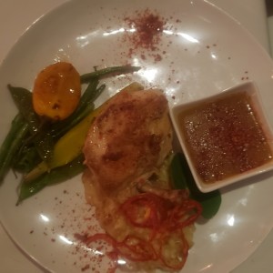 Pollo entre el Huerto