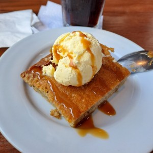 cake with ice cream