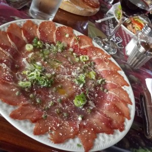 Carpaccio Jamon Salmon