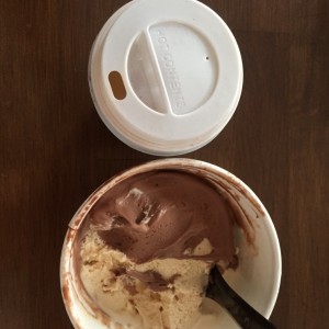 Gelato de nutella y baileys y espreso