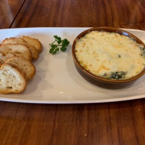 Dip de Espinaca gratinado