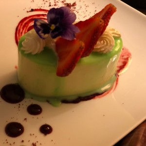 postre de limon y chocolate blanco