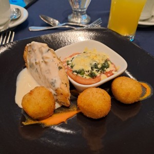 Pollo en salsa blanca 