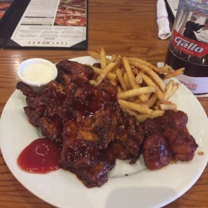 all you can eat wings, boneless y costillas