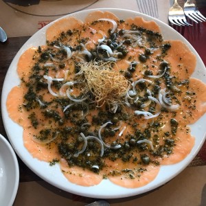 Entradas - Carpaccio Bianco