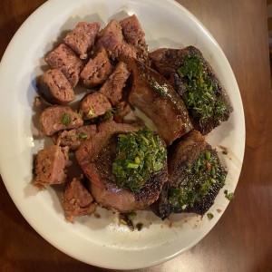 Lomito y puyazo con chorizo 