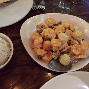 Shrimp with Candied Walnuts