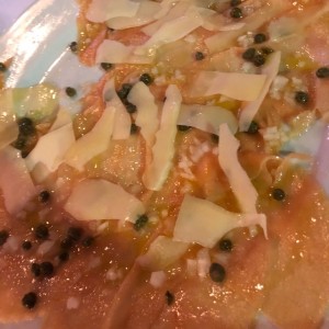 carpaccio de salmon