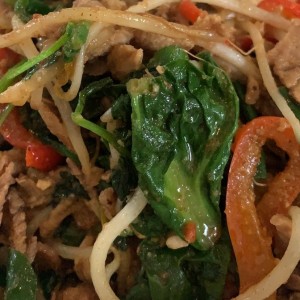 bufett de Vegetales y carne