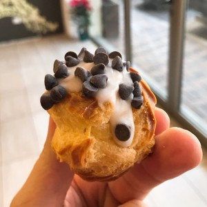 profiterole con chispas