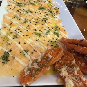 carpaccio de salmon