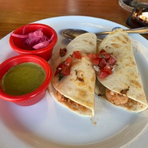 Quesadillas de camaron a ma diabla. buenisimas