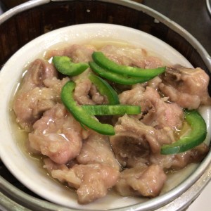 costillitas de cerdo al vapor
