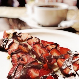 Crepe de fresa