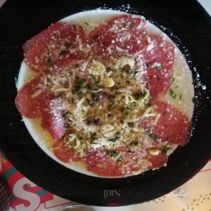 ENTRADAS - Carpaccio de Bresaola