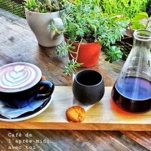 V60 y capuccino