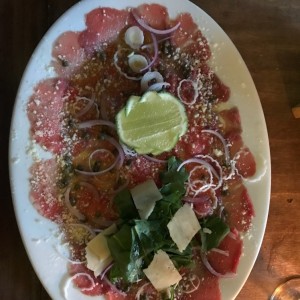 carpaccio de lomito