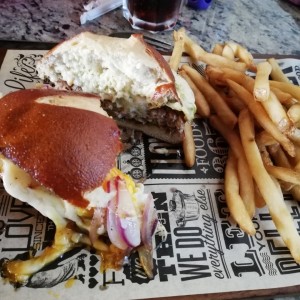 Saint Patrick special hamburger