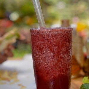 smoothie de arandano y maracuya
