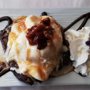 brownie con gelato