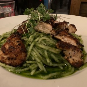 pasta al pesto sin glutten