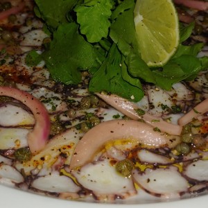 carpaccio de pulpo