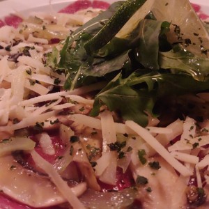 carpaccio de res