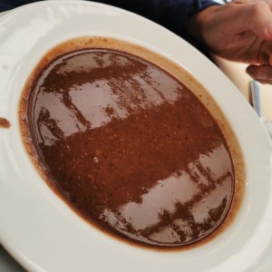 Sopa de frijol grande