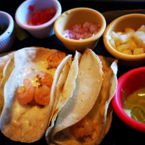 Tacos de Camarón y Queso