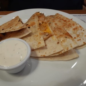 Grilled Chicken & Sausage Quesadilla