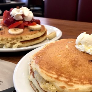 Double Berry Banana Pancake Breakfast