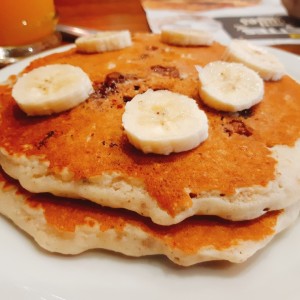 hotcakes integrales con pecanas