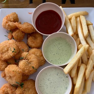 Camarones empanizados