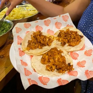 tacos de pollo