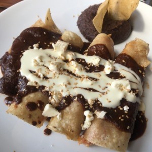 flautas en mole