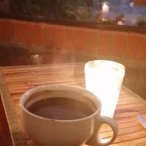 chocolate caliente en agua