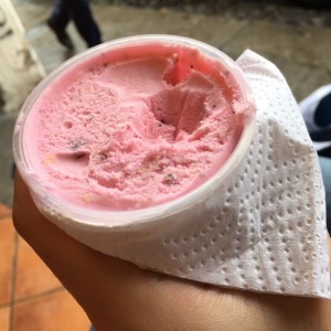 fresa con parmesano