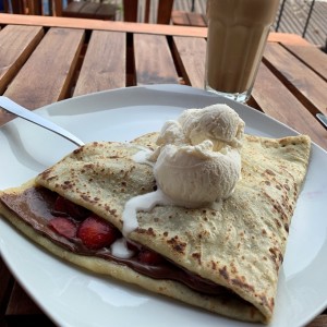 Nutella y fresas