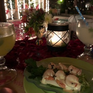 Ensalada de Palmitos y Camarones