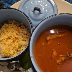 Frijoles rojos con Costilla Ahumada y chorizo de tecpan